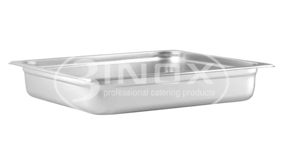 Gastronorm Pan, 3Inox, 523222, Stainless Steel, Pan, 2/3 353X325X65
