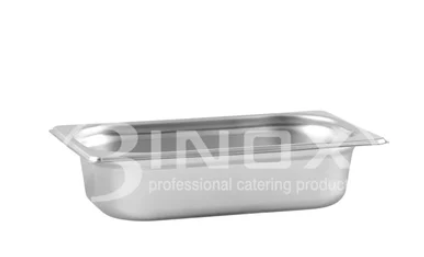 Gastronorm Pan, 3Inox, 523242, Stainless Steel, Pan, 1/4 265X162X65