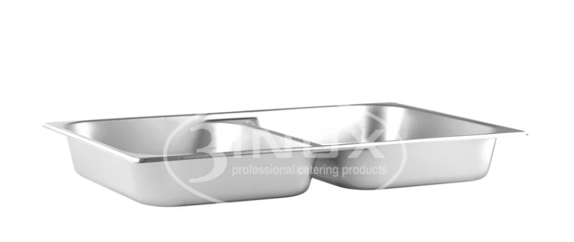 Split Pan, 3Inox, 523281, Divided Pan, Full Size 65mm

