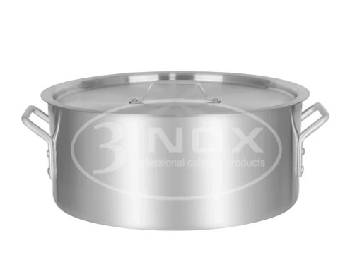 Aluminum Brazier Pan, 3Inox, 523418, Brazier Cooking Pot, Brazier Pan With Lid
