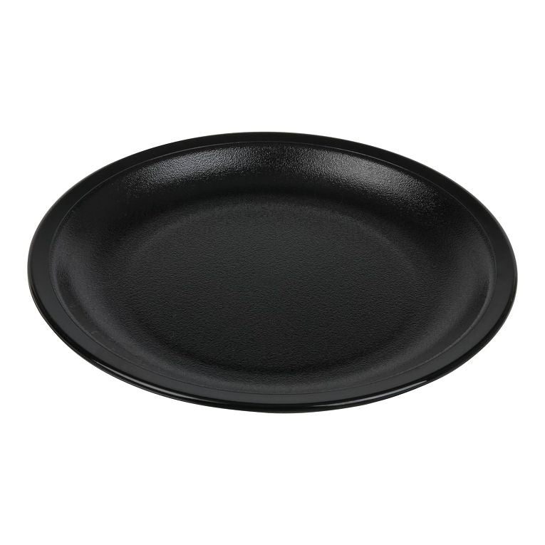Cambro 55CWNR110 I Camwear Dinnerware Plates I Narrow Rim I 140 mm I Black I Case of 48