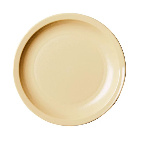 Cambro 55CWNR133 I Camwear Dinnerware Plates I Narrow Rim I 140 mm I Beige I Case of 48