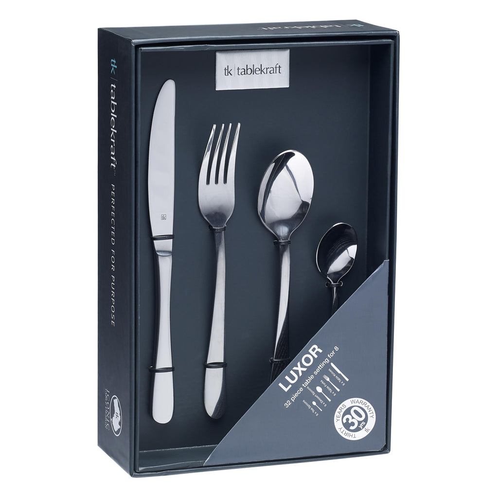 Tablekraft Luxor Cutlery Set 32pc 18/0 Comp Boxed