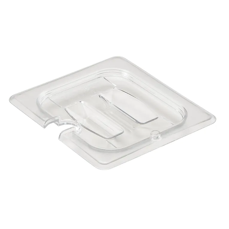 Cambro 60CWCHN135 I Camwear GN 1/6 Notched Cover With Handle I Clear I Case of 6
