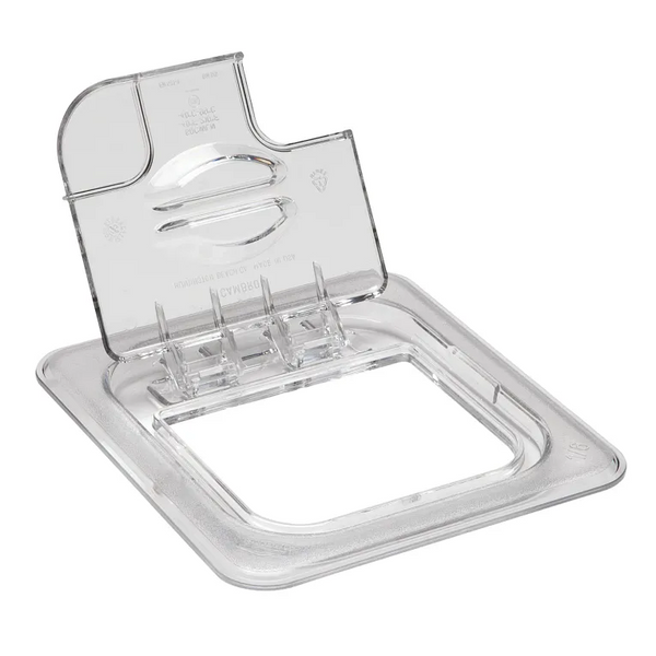 Cambro 60CWLN135 I Camwear GN 1/6 Notched FlipLids I Clear I Case of 6