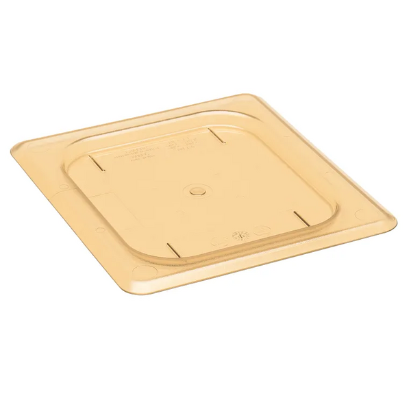 Cambro 60HPC150 I GN 1/6 High Heat H-Pan Lids I Flat Cover I Amber I Case of 6
