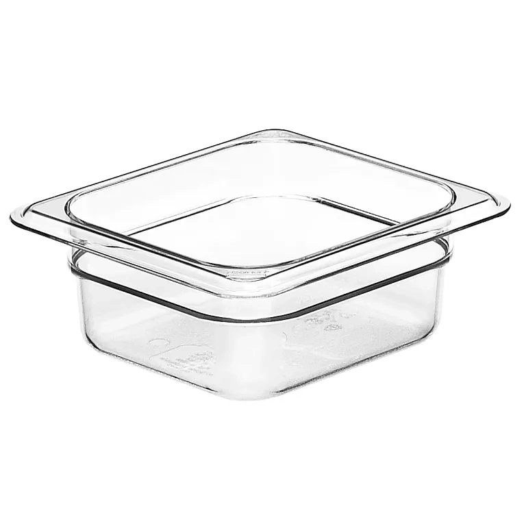 Cambro 62CW135 I Camwear GN 1/6 Food pan 65 mm Deep I 1L I Clear I Case of 6