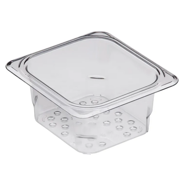 Cambro 63CLRCW I Camwear GN 1/6 Colander Food Pans 76 mm Deep I Clear I Case of 6