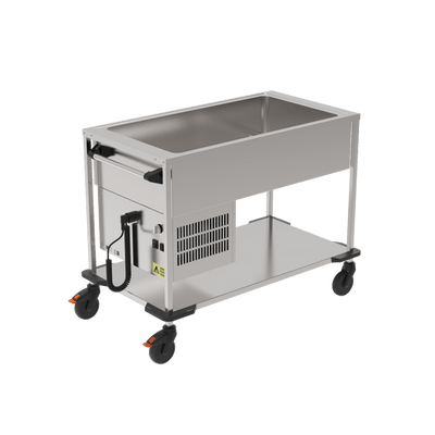 Rieber ZUB 3-K | 2 x 1/1 GN Delivery Trolley | Stainless Steel | Refrigerated Delivery Cart