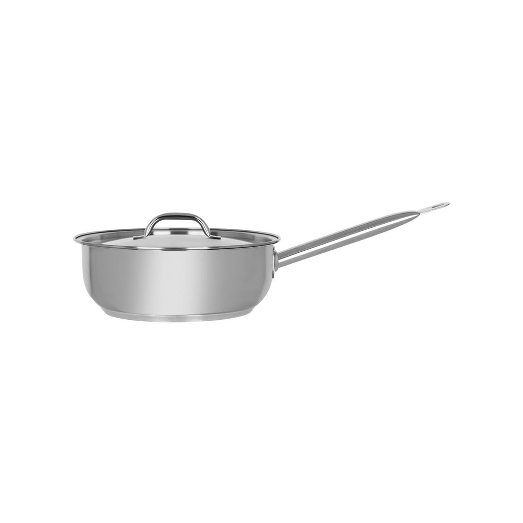 Chef Inox Elite Saute Pan with Lid 18/10 240x85mm