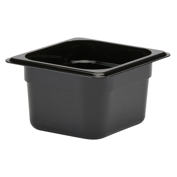 Cambro 64CW110 I Camwear GN 1/6 Food pan 100 mm Deep I 1.5L I Black I Case of 6