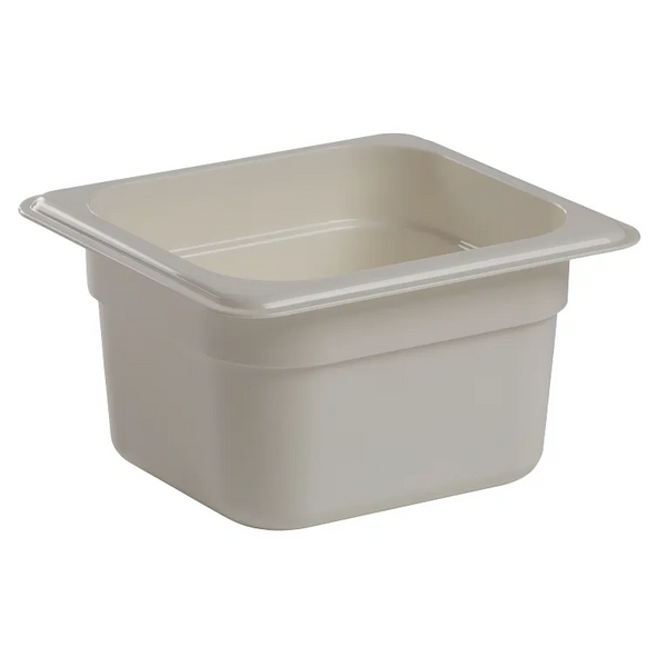 Cambro 64CW148 I Camwear GN 1/6 Food pan 100 mm Deep I 1.5L I White I Case of 6