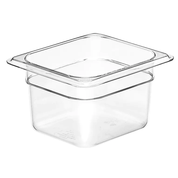 Cambro 64CW135 I Camwear GN 1/6 Food pan 100 mm Deep I 1.5L I Clear I Case of 6