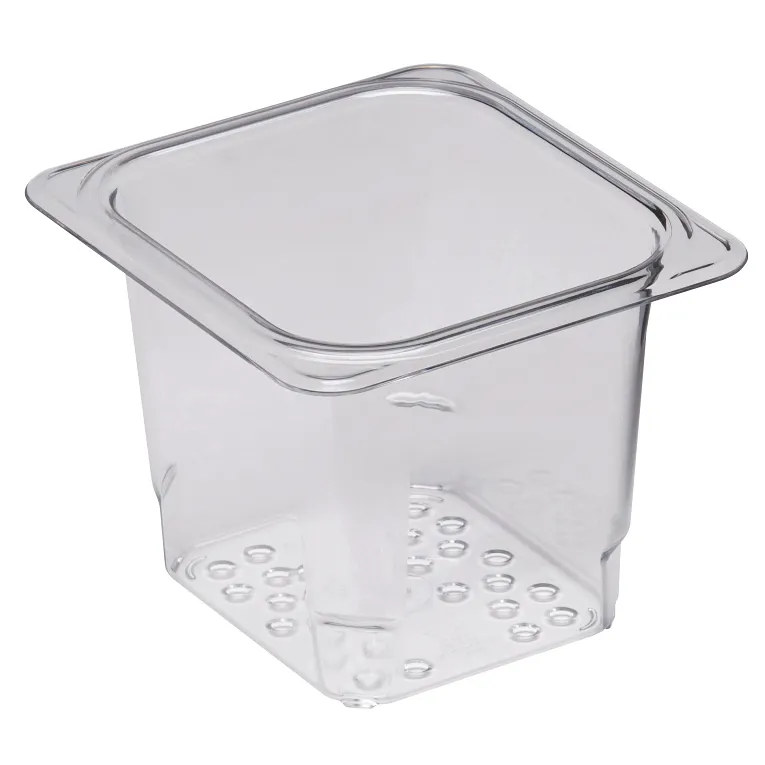 Cambro 65CLRCW I Camwear GN 1/6 Colander Food Pans 127 mm Deep I Clear I Case of 6