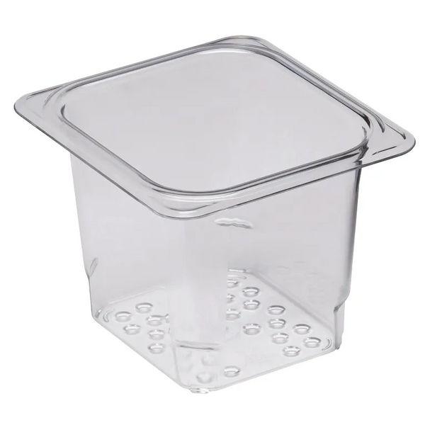 Cambro 65CLRCW I Camwear GN 1/6 Colander Food Pans 127 mm Deep I Clear I Case of 6