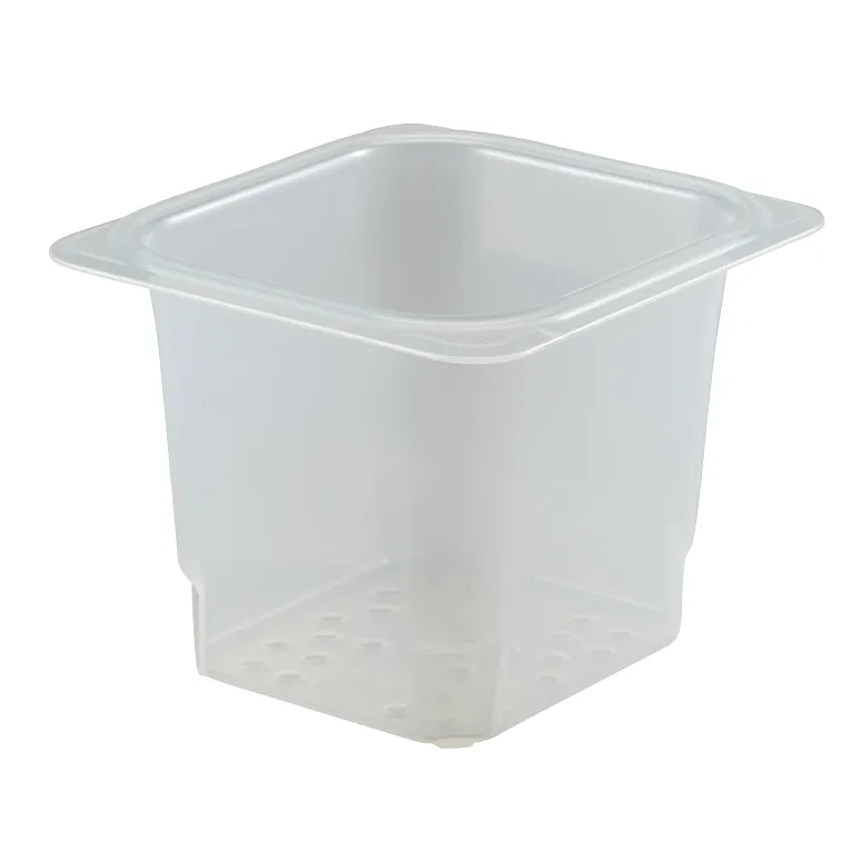 Cambro 65CLRPP190 I GN 1/6 Colander Pans 127 mm Deep I Translucent I Case of 6