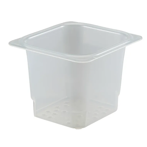 Cambro 65CLRPP190 I GN 1/6 Colander Pans 127 mm Deep I Translucent I Case of 6