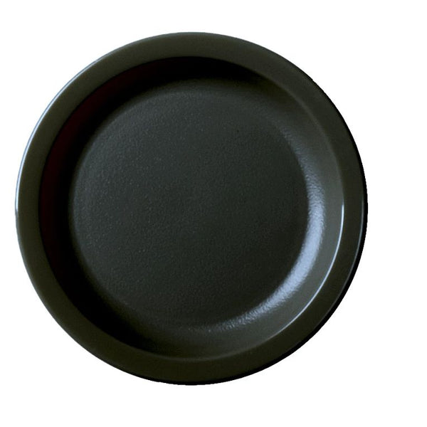 Cambro 65CWNR110 I Camwear Dinnerware Plates I Narrow Rim I 165 mm I Black I Case of 48