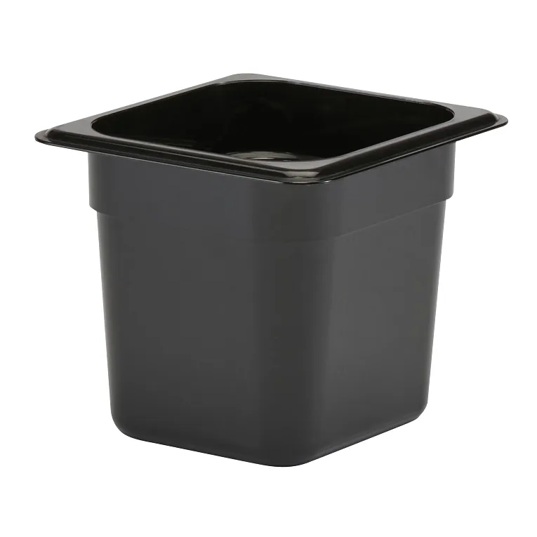 Cambro 66CW110 I Camwear GN 1/6 Food pan 150 mm Deep I 2.2L I Black I Case of 6