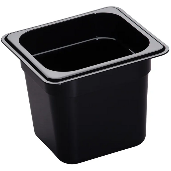Cambro 66HP110 I GN 1/6 H-Pan High Heat Food Pans 150 mm Deep I 2.2L I Black I Case of 6