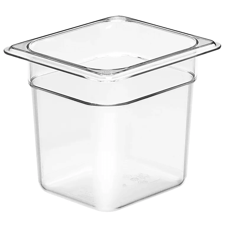 Cambro 66CW135 I Camwear GN 1/6 Food pan 150 mm Deep I 2.2L I Clear I Case of 6