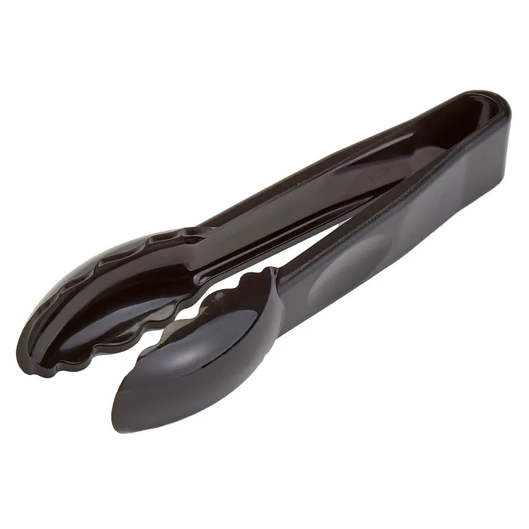 Cambro 6TGS110 I Camwear Polycarbonate Scalloped Grip Tongs I 15 cm I Black I Case of 12