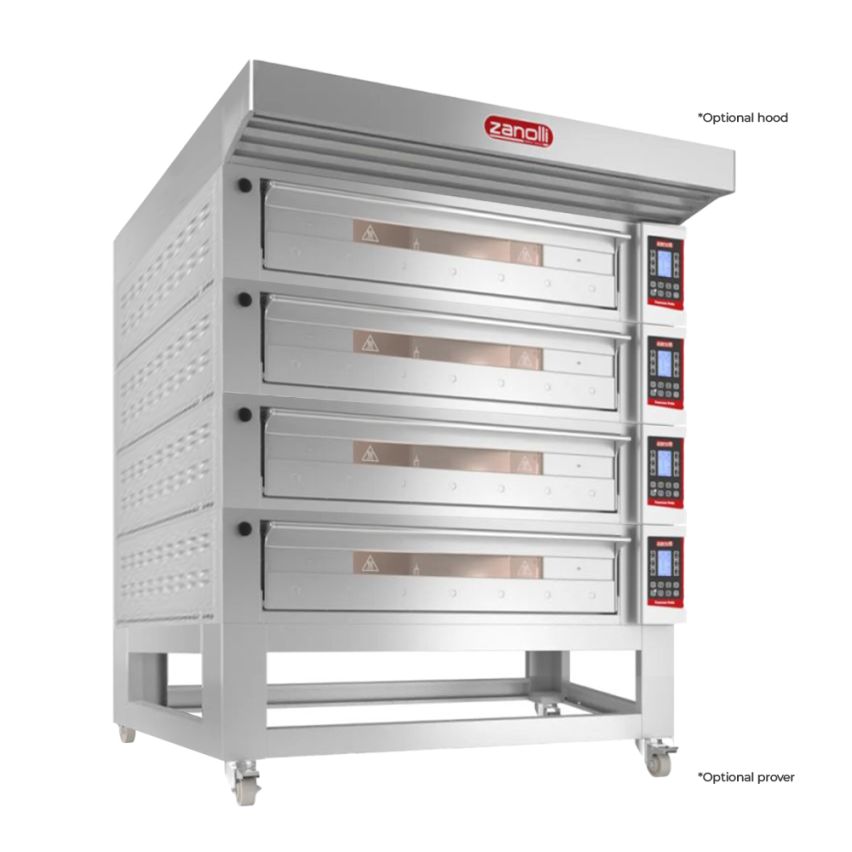 Zanolli I POM6E04A-4 I Zanolli Teorema Polis I Deck Bakery Oven I Electric Deck Ovens I 4 I Deck Oven I Commercial Pizza Oven