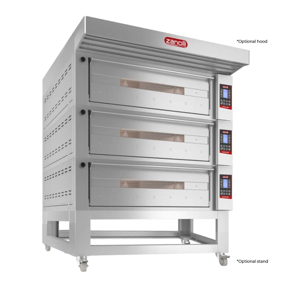 Zanolli I POM6E06A-3 I Zanolli Teorema Polis I 3 I Deck Oven I Electric Deck Ovens I Pizza Oven 3 Deck I Commercial Pizza Oven