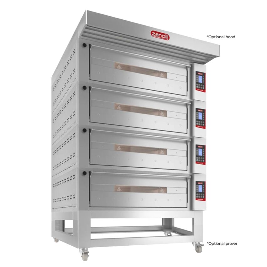 Zanolli I POM6E06A-4 I Zanolli Teorema Polis I Deck Bakery Oven I Electric Deck Ovens I 4 I Deck Oven I Commercial Pizza Oven