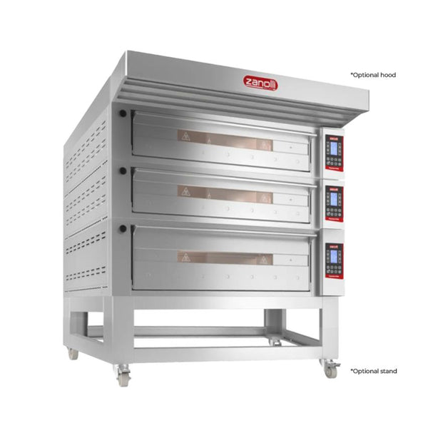 Zanolli I POM6E06A-1+POM6E04A-2 I Zanolli Teorema Polis | 3 Deck Oven | Electric Deck Ovens I Pizza Oven 3 Deck I Commercial Pizza Oven