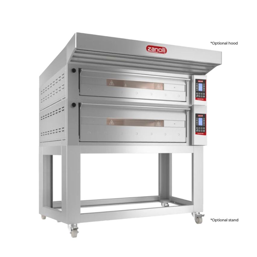 Zanolli I POM6E06A-1+POM6E04A-1 I Zanolli Teorema Polis I Double Deck Pizza Oven I Electric Deck Ovens I Double Deck Oven I Commercial Pizza Oven