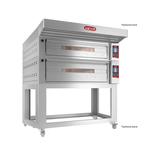 Zanolli I POM6E06A-1+POM6E04A-1 I Zanolli Teorema Polis I Double Deck Pizza Oven I Electric Deck Ovens I Double Deck Oven I Commercial Pizza Oven