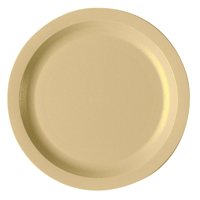 Cambro 725CWNR133 I Camwear Dinnerware Plates I Narrow Rim I 184 mm I Beige I Case of 48