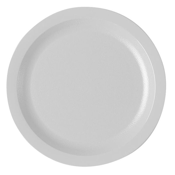 Cambro 725CWNR148 I Camwear Dinnerware Plates I Narrow Rim I 184 mm I White I Case of 48