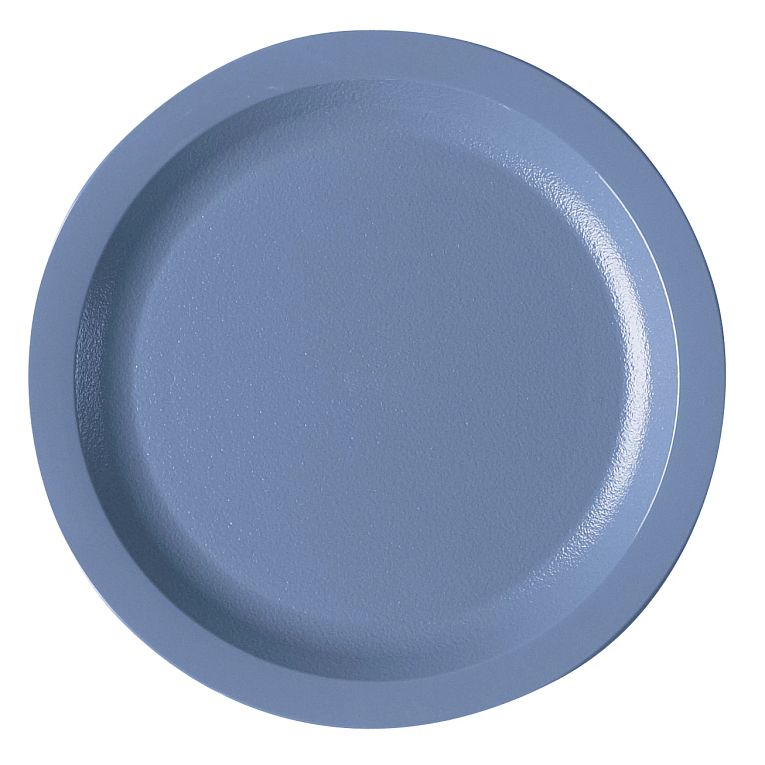 Cambro 725CWNR401 I Camwear Dinnerware Plates I Narrow Rim I 184 mm I Slate Blue I Case of 48