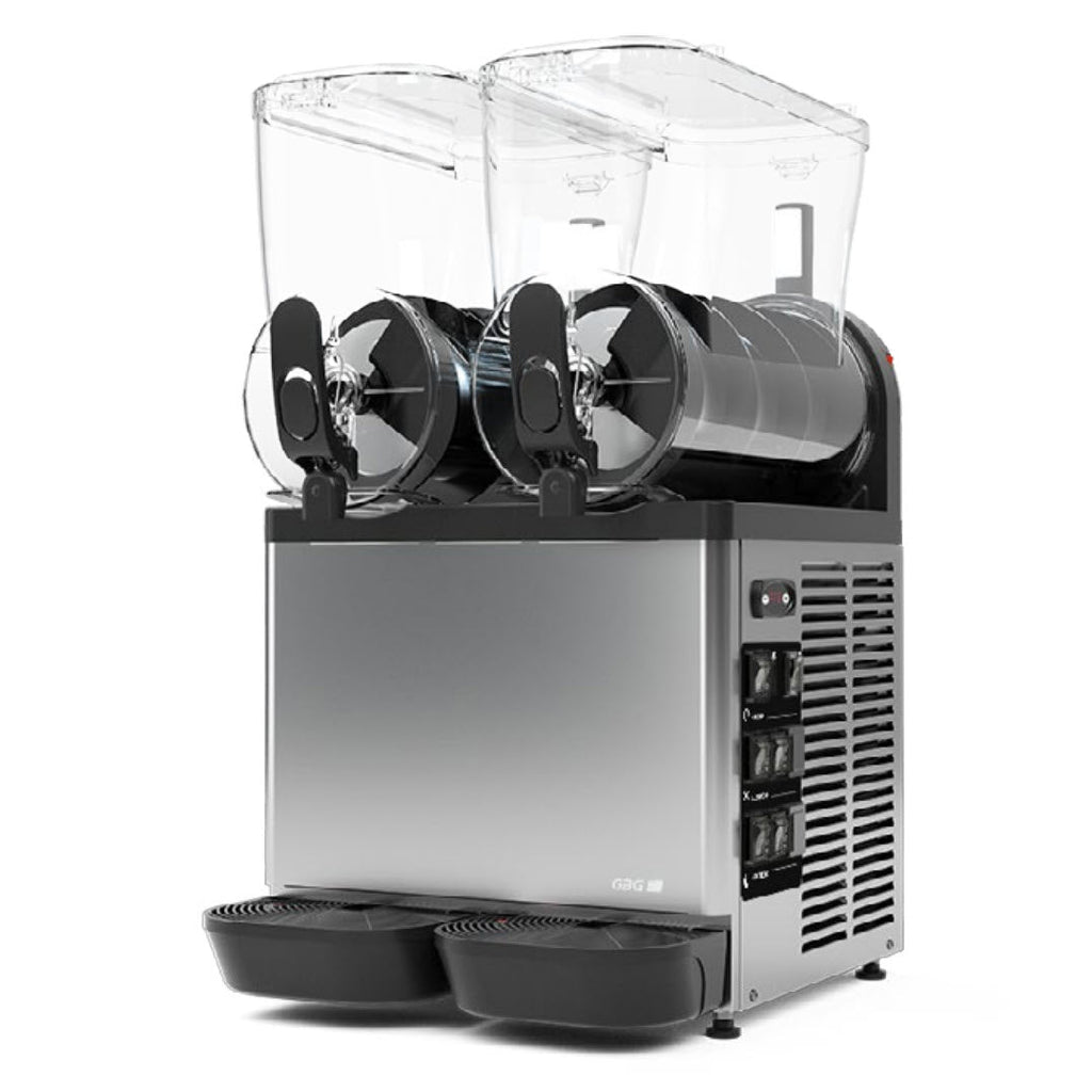 Carpigiani Horeca GraniLuxe Silver PP Twin Bowl Slushie Machine | 24L (2 x 12L) | Silver