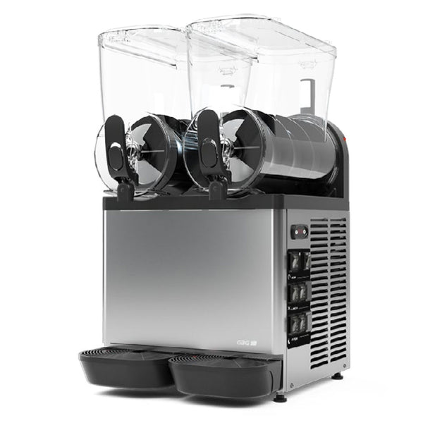 Carpigiani Horeca GraniLuxe Silver PP Twin Bowl Slushie Machine | 24L (2 x 12L) | Silver
