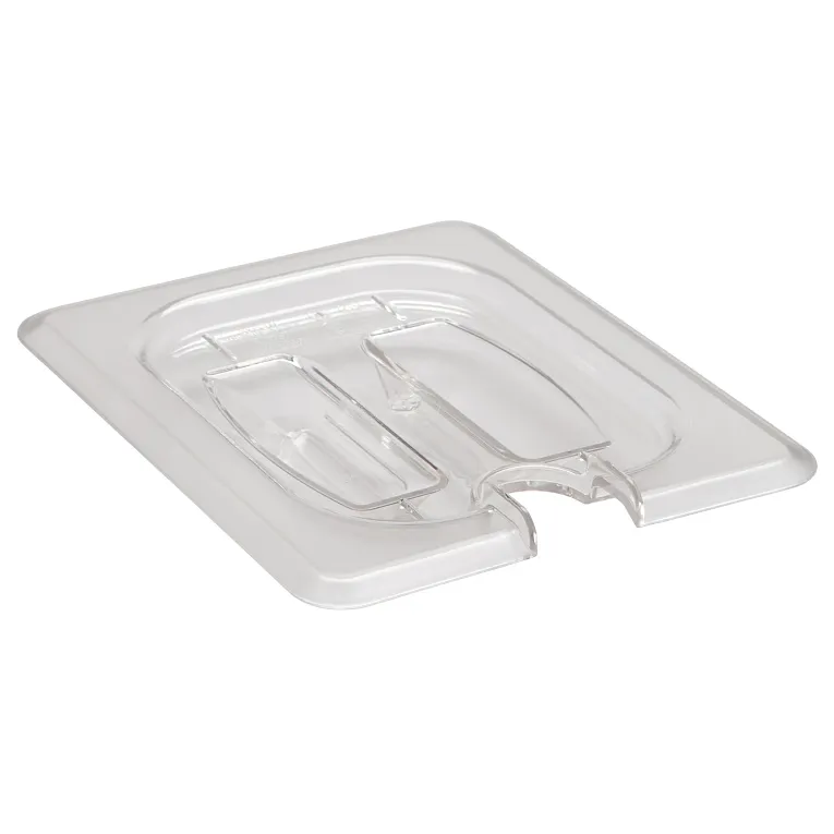 Cambro 80CWCHN135 I Camwear GN 1/8 Notched Cover With Handle I Clear I Case of 6