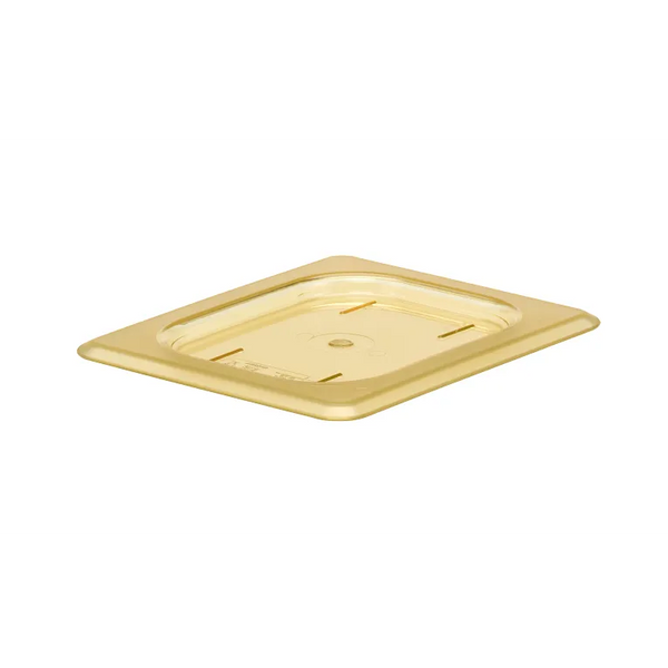 Cambro 80HPC150 I GN 1/8 High Heat H-Pan Lids I Flat Cover I Amber I Case of 6