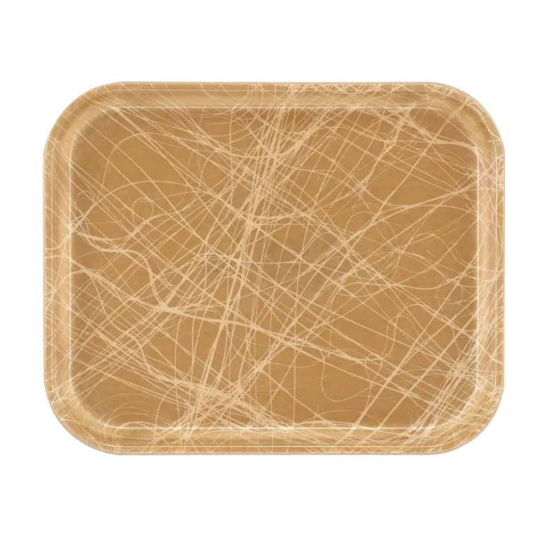 Cambro 810214 I Camtray Rectangular Tray I 205x250mm I Abstract Tan I Case of 12