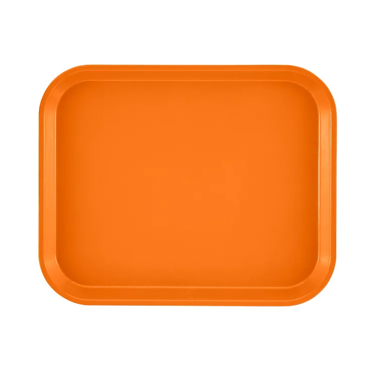 Cambro 810222 I Camtray Rectangular Tray I 205x250mm I Orange Pizazz I Case of 12