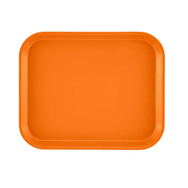 Cambro 810222 I Camtray Rectangular Tray I 205x250mm I Orange Pizazz I Case of 12