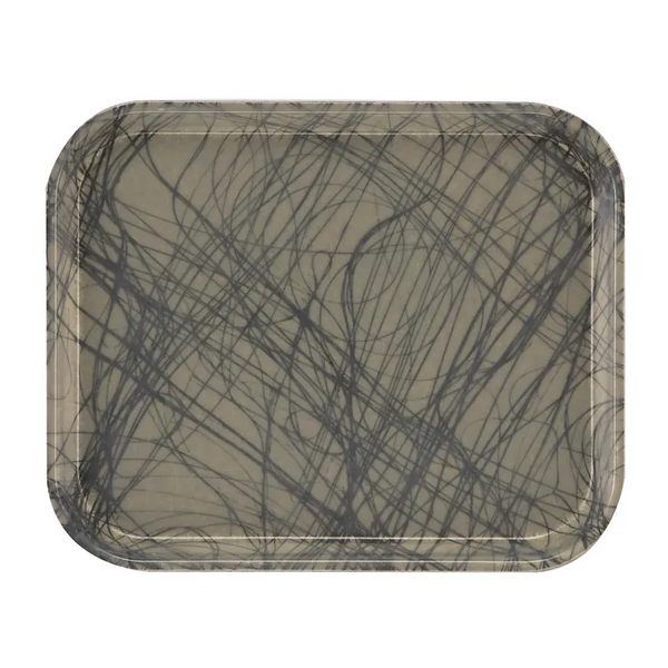 Cambro 810277 I Camtray Rectangular Tray I 205x250mm I Swirl Gray I Case of 12