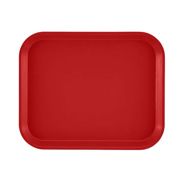 Cambro 810521 I Camtray Rectangular Tray I 205x250mm I Cambro Red I Case of 12