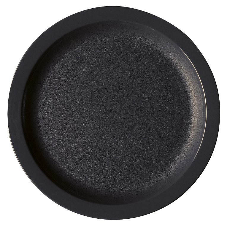 Cambro 825CWNR110 I Camwear Dinnerware Plates I Narrow Rim I 210 mm I Black I Case of 48