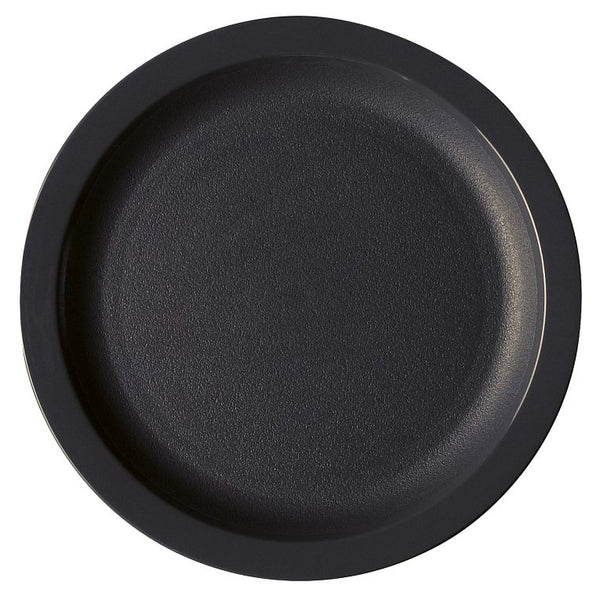 Cambro 825CWNR110 I Camwear Dinnerware Plates I Narrow Rim I 210 mm I Black I Case of 48