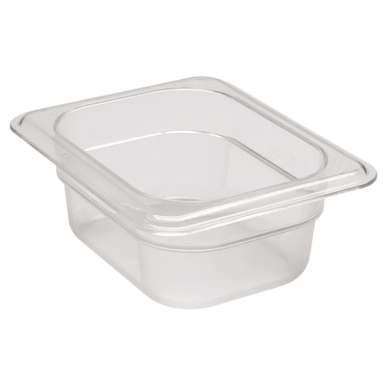 Cambro 82CW135 I Camwear GN 1/8 Food pan 65 mm Deep I 0.66L I Clear I Case of 6