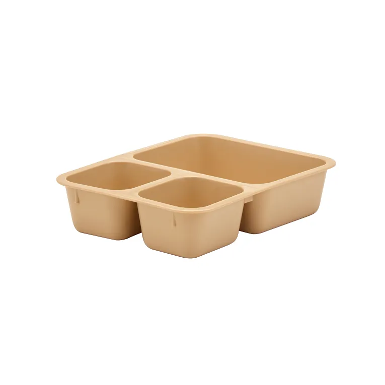 Cambro 853FCP161 I Co-Polymer Insert Tray I 3 Compartments I Tan I Case of 24