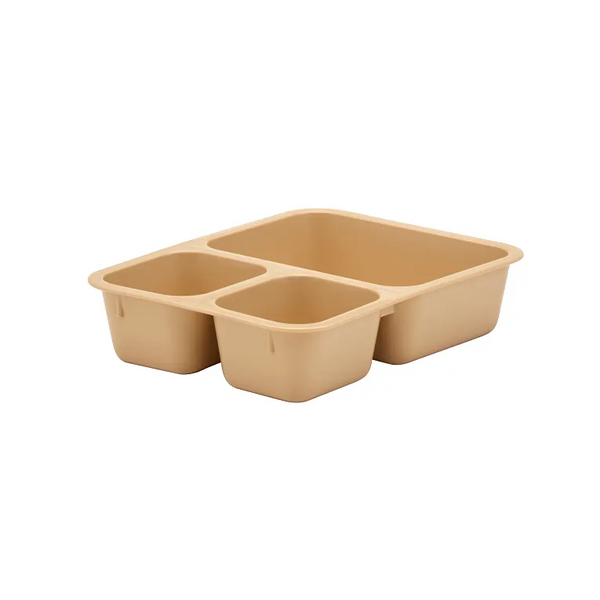 Cambro 853FCP161 I Co-Polymer Insert Tray I 3 Compartments I Tan I Case of 24