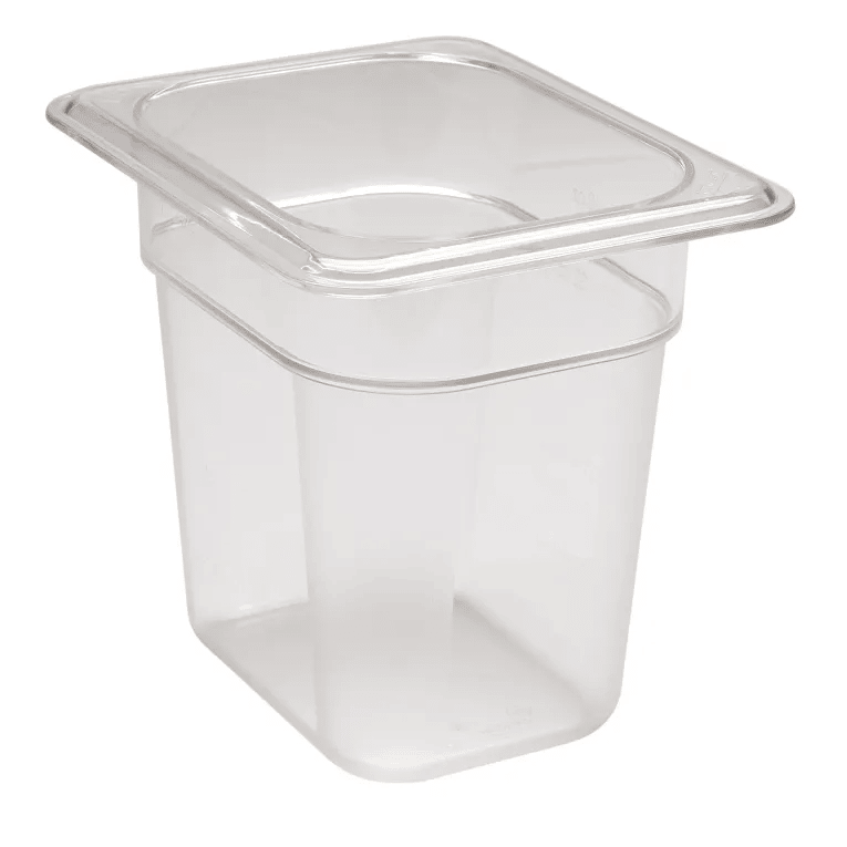 Cambro 86CW135 I Camwear GN 1/8 Food pan 150 mm Deep I 1.46L I Clear I Case of 6